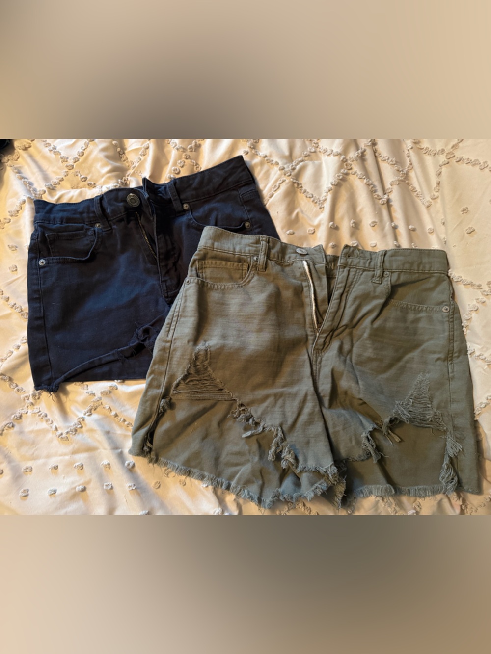 2 pair of size 8 American eagle shorts